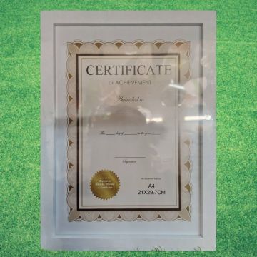 Елегантная Бяла рамка за снимки А4 фоторамка 21×29.7 cm