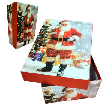 Коледна подаръчна кутия с капак - 8