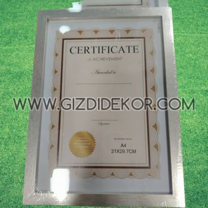 Елегантна Сива рамка за снимки А4 фоторамка 21×29.7 cm