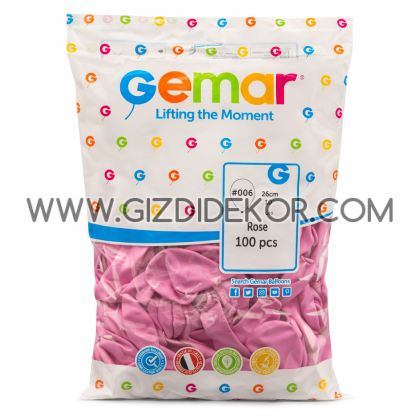 Балони GEMAR G90 – розов, 100 бр, 26 см