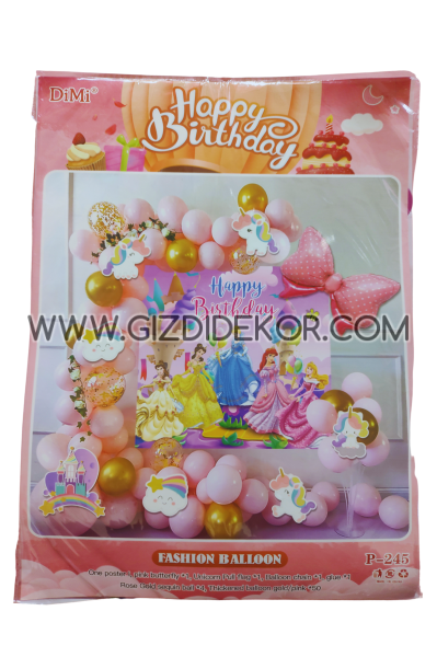 Комплект арка от балони "Принцеси"