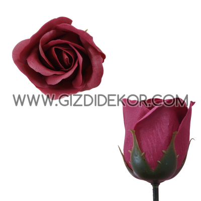 Сапунена роза - Тъмно Червено (Бордо)