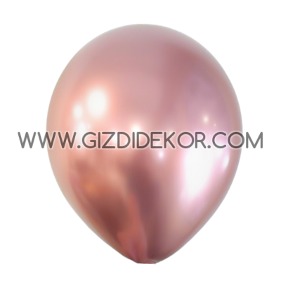 Балони Хром - Розово Злато 33см