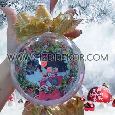 КОЛЕДНА ИГРАЧКА СЪС СНИМКА 1