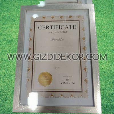 Елегантна Сива рамка за снимки А4 фоторамка 21×29.7 cm