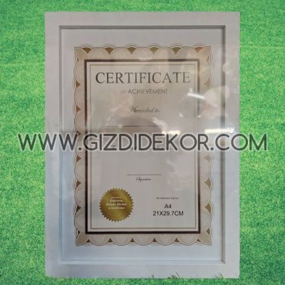 Елегантная Бяла рамка за снимки А4 фоторамка 21×29.7 cm