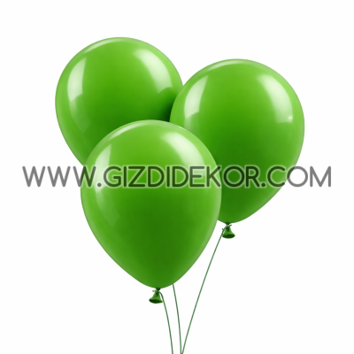 Зелени балони GEMAR G90, 100 бр, 26 см