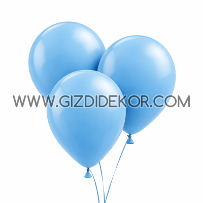 Балони GEMAR G90 – бебешко синьо, 100 бр, 26 см