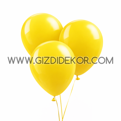 Балони GEMAR G90 – бебешко жълто, 100 бр, 26 см